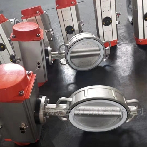 气动不锈钢对夹蝶阀