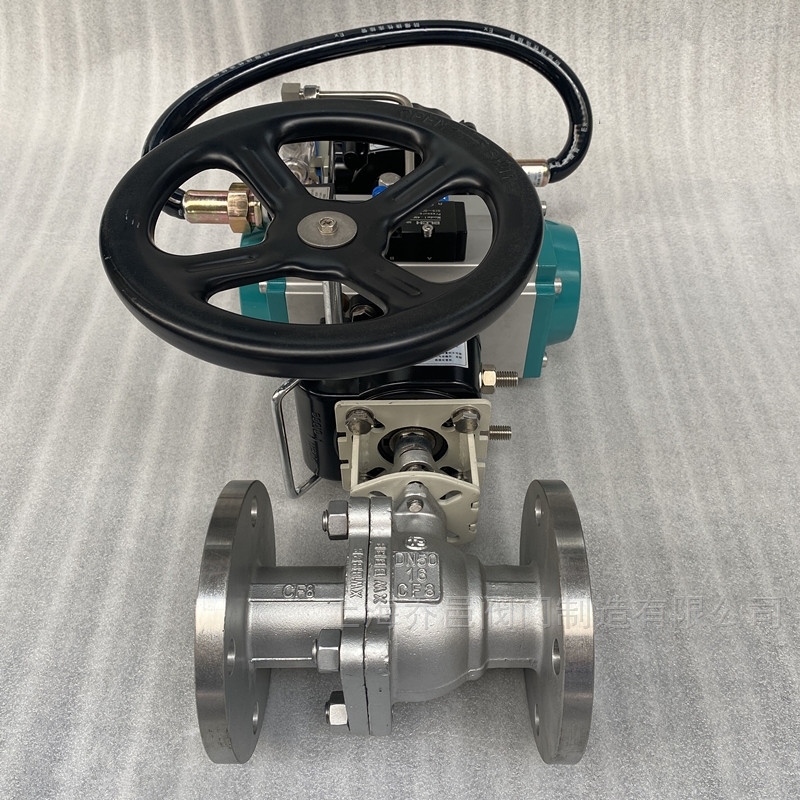 自动复位单作用气动球阀 自动复位单作用气动球阀